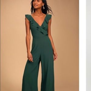 Hunter green jumpsuit. Tags still on!